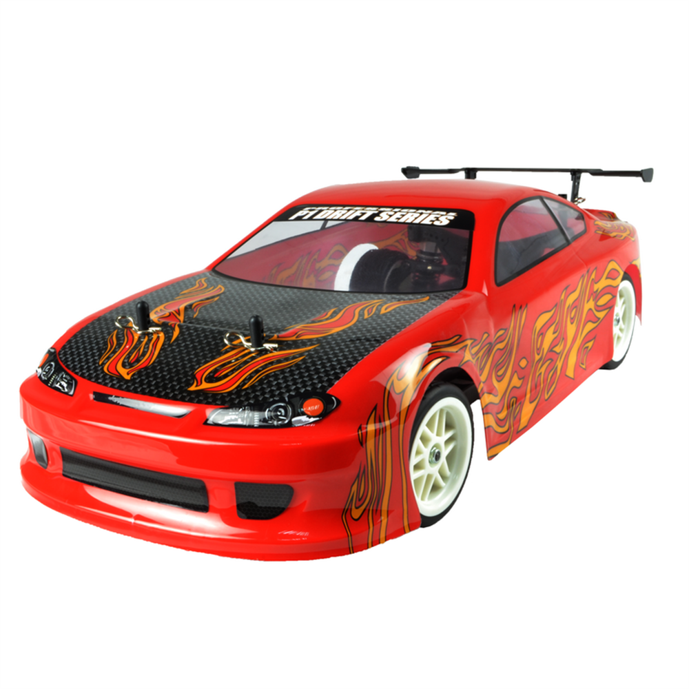 VRX Racing RH1004 1/10 2.4G 4WD Nitro RC Car 2 Speed Drift On-Road Full Proportional Metal Chassic Vehicles Models Toys - Red
